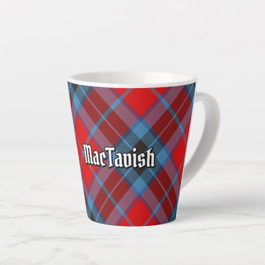 Clan MacTavish Tartan Latte Mok (Rechterhoek)