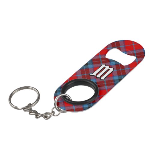Clan MacTavish Tartan Mini Flessenopener (Voorkant Gekanteld)