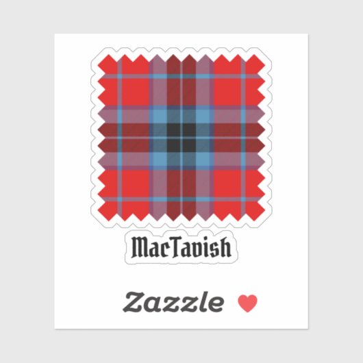 Clan MacTavish Tartan Sticker (Vel)