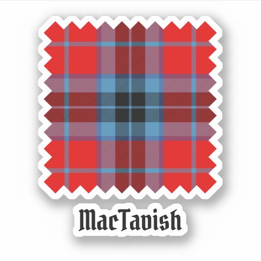 Clan MacTavish Tartan Sticker (Voorkant)