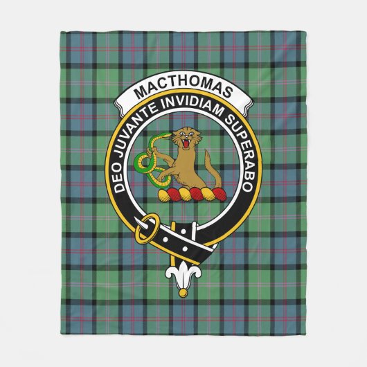 Clan MacThomas Ancient Tartan Pset Fleece Deken (Voorkant)
