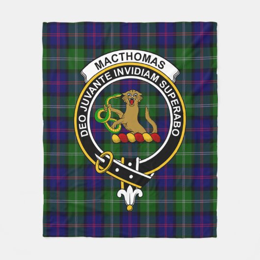 Clan MacThomas Modern Tartan Pset Fleece Deken (Voorkant)