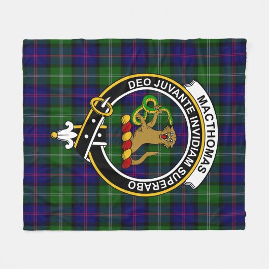 Clan MacThomas Modern Tartan Pset Fleece Deken (Voorkant (Horizontaal))