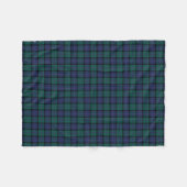 Clan MacThomas Tartan Scottish Pset Fleece Deken (Voorkant (Horizontaal))