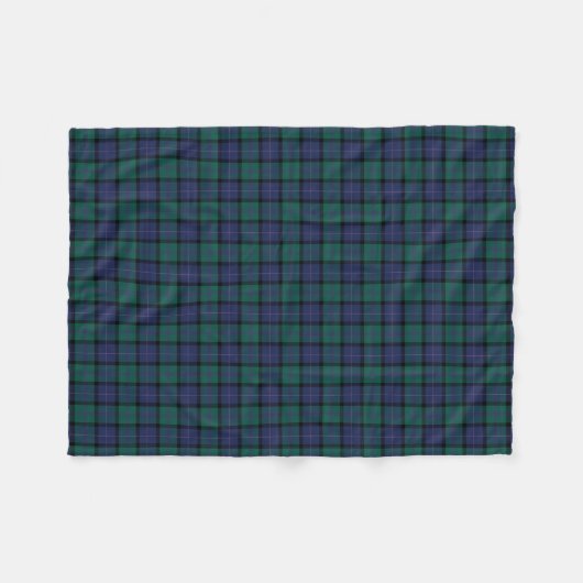 Clan MacThomas Tartan Scottish Pset Fleece Deken (Voorkant (Horizontaal))