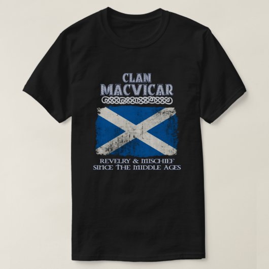 Clan MacVicar crest Schotse clans Schotse surnam T-shirt (Design voorkant)
