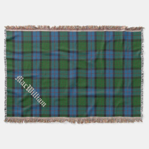 Clan MacWilliam Tartan Pset Custom Throw Blanket Deken