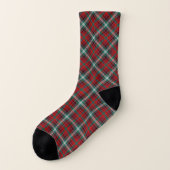 Clan Maguire Tartan Pattern Red Irish Plaid Sokken (Links - buitenkant)