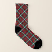 Clan Maguire Tartan Pattern Red Irish Plaid Sokken (Links binnenkant)