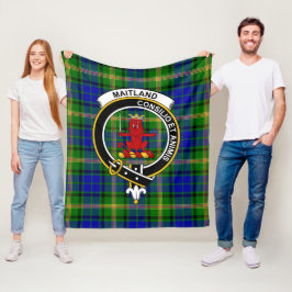 Clan MaiTland Tartan Pset Fleece Deken
