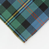 Clan Malcolm Ancient Tartan Pset Fleece Deken (Hoek)
