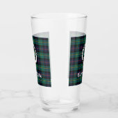 Clan Malcolm Crest Badge en Tartan Glas (Rechts)