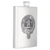 Clan Malcolm Crest & Dress Tartan Flacon (Rechts)