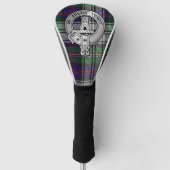 Clan Malcolm Crest & Dress Tartan Golf Head Hoesje Golfheadcover (Voorkant)
