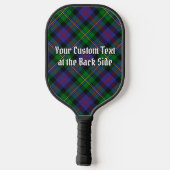 Clan Malcolm Crest over tartan Pickleball Paddle (Achterkant)