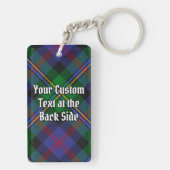 Clan Malcolm Crest over Tartan Sleutelhanger (achterkant)
