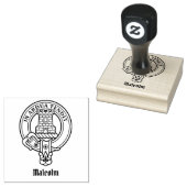 Clan Malcolm Crest Rubberstempel (Gestempeld)