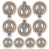 Clan Malcolm Crest Sticker Set (Voorkant)