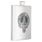 Clan Malcolm Crest & Tartan Flacon (Rechts)