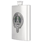 Clan Malcolm Crest & Tartan Flacon (Links)