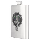 Clan Malcolm Crest & Tartan Flask Flacon (Links)