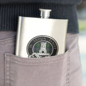 Clan Malcolm Crest & Tartan Flask Flacon (Voorbeeld)