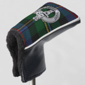 Clan Malcolm Crest & Tartan Golfheadcover (3/4 voorkant)