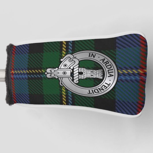 Clan Malcolm Crest & Tartan Golfheadcover (Voorkant)
