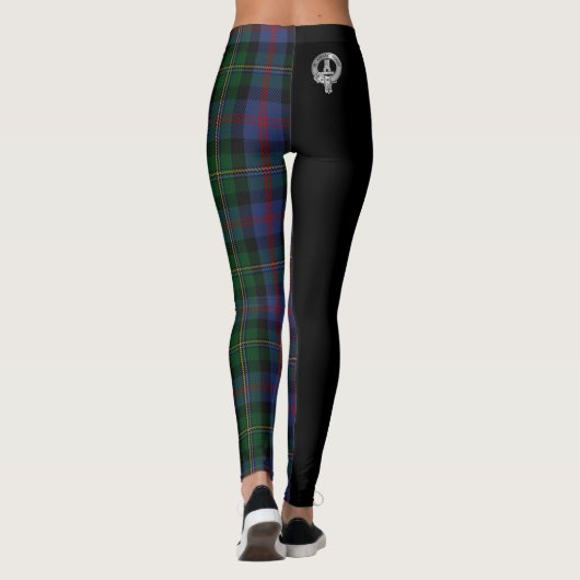Clan Malcolm Crest & Tartan Leggings (Achterkant)