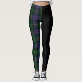 Clan Malcolm Crest & Tartan Leggings (Voorkant)