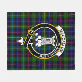 Clan Malcolm Moderm Tartan Plaid Fleece Deken (Voorkant (Horizontaal))