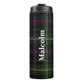 Clan Malcolm Plaid Custom Thermal Tumbler Thermosbeker (Voorkant)