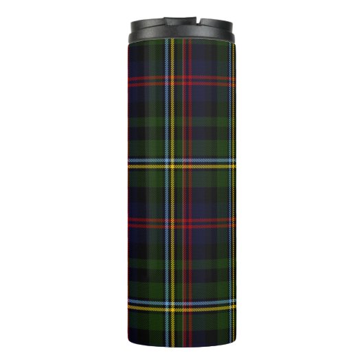 Clan Malcolm Plaid Custom Thermal Tumbler Thermosbeker (Achterkant)
