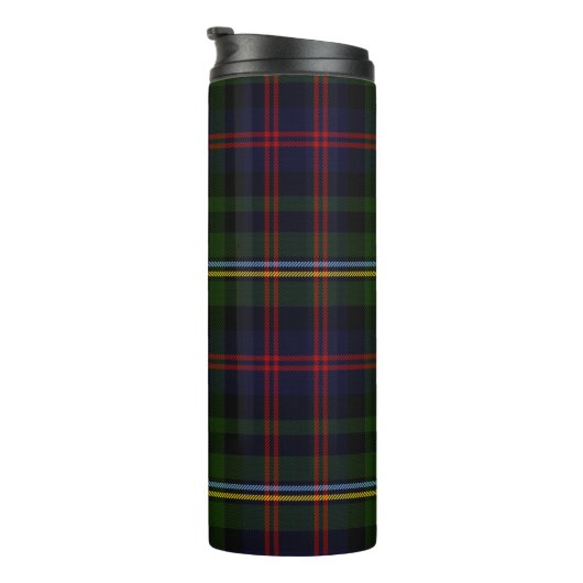 Clan Malcolm Plaid Custom Thermal Tumbler Thermosbeker (Geroteerd rechts)