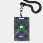 Clan Malcolm Tartan Badge (Voorzijde met lanyard)
