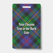 Clan Malcolm Tartan Badge (Achterkant)