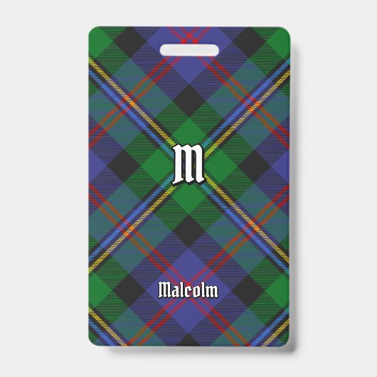 Clan Malcolm Tartan Badge (Voorzijde)