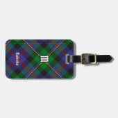 Clan Malcolm Tartan Bagagelabel (Voorkant horizontaal)