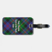 Clan Malcolm Tartan Bagagelabel (Achterkant horizontaal)