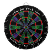 Clan Malcolm Tartan Dartbord (Voorkant)