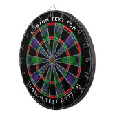 Clan Malcolm Tartan Dartbord (Voorkant Rechts)