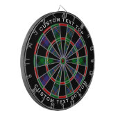 Clan Malcolm Tartan Dartbord (Voorkant Links)