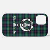 Clan Malcolm Tartan en Crest Case-Mate iPhone Case (Achterkant (horizontaal))