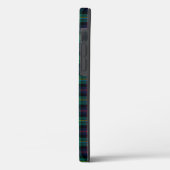 Clan Malcolm Tartan en Crest Case-Mate iPhone Case (Achterkant / Links)