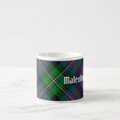 Clan Malcolm Tartan Espresso Kop (Voorkant)