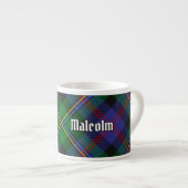 Clan Malcolm Tartan Espresso Kop (Voorkant rechts)