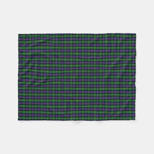Clan Malcolm Tartan Fleece Deken (Voorkant (Horizontaal))