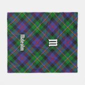 Clan Malcolm Tartan Fleece Deken (Voorkant (Horizontaal))