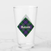 Clan Malcolm Tartan Glas (Achterkant)