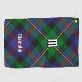 Clan Malcolm Tartan Golfhanddoek (Horizontaal)